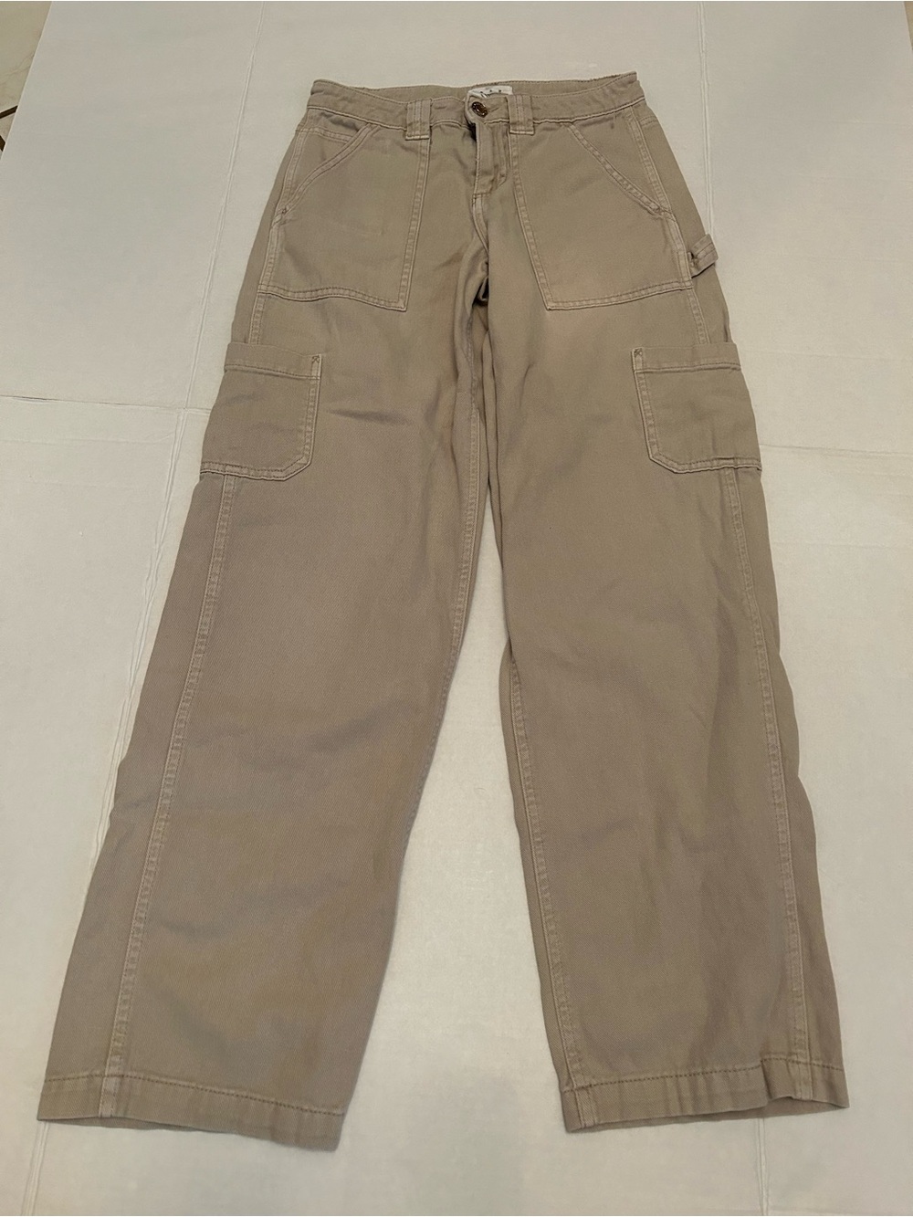 Garage Women’s Cargo Jean Pants in Khaki